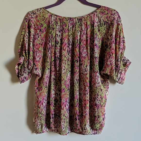 Summery silk blouse (XS/S) - Picture 2 of 5
